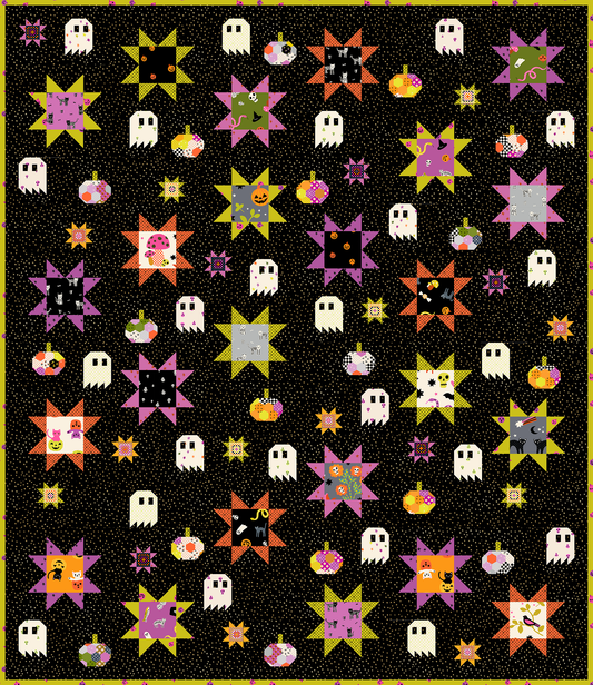 PRE-ORDER: Sawtooth Spooks Quilt Pattern (Printed)