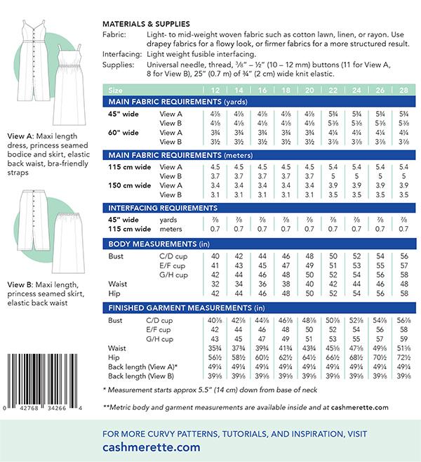 Holyoke Maxi Dress & Skirt Pattern