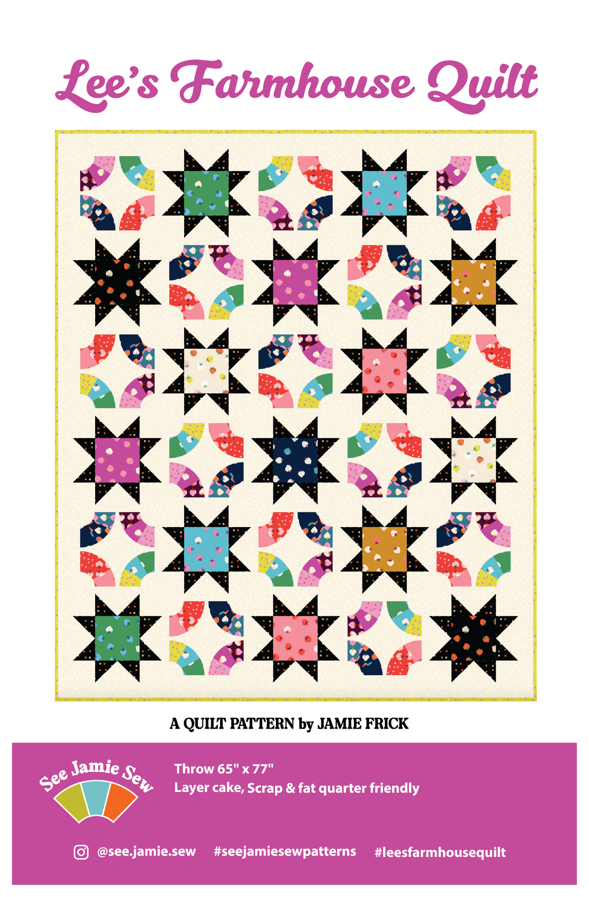 PRE-ORDER: Lee's Farmhouse Sticker Book Quilt Kit