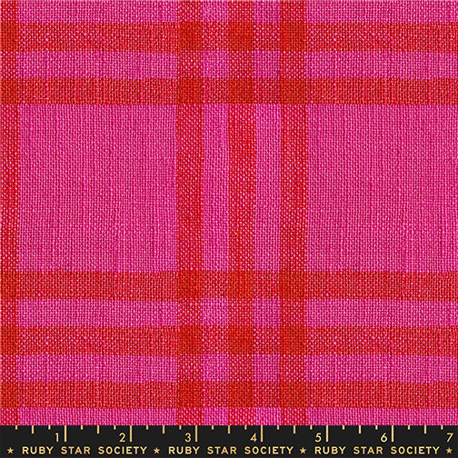 Warp & Weft Mystic Fable - Horizon Plaid Chore Coat in Vivid Pink