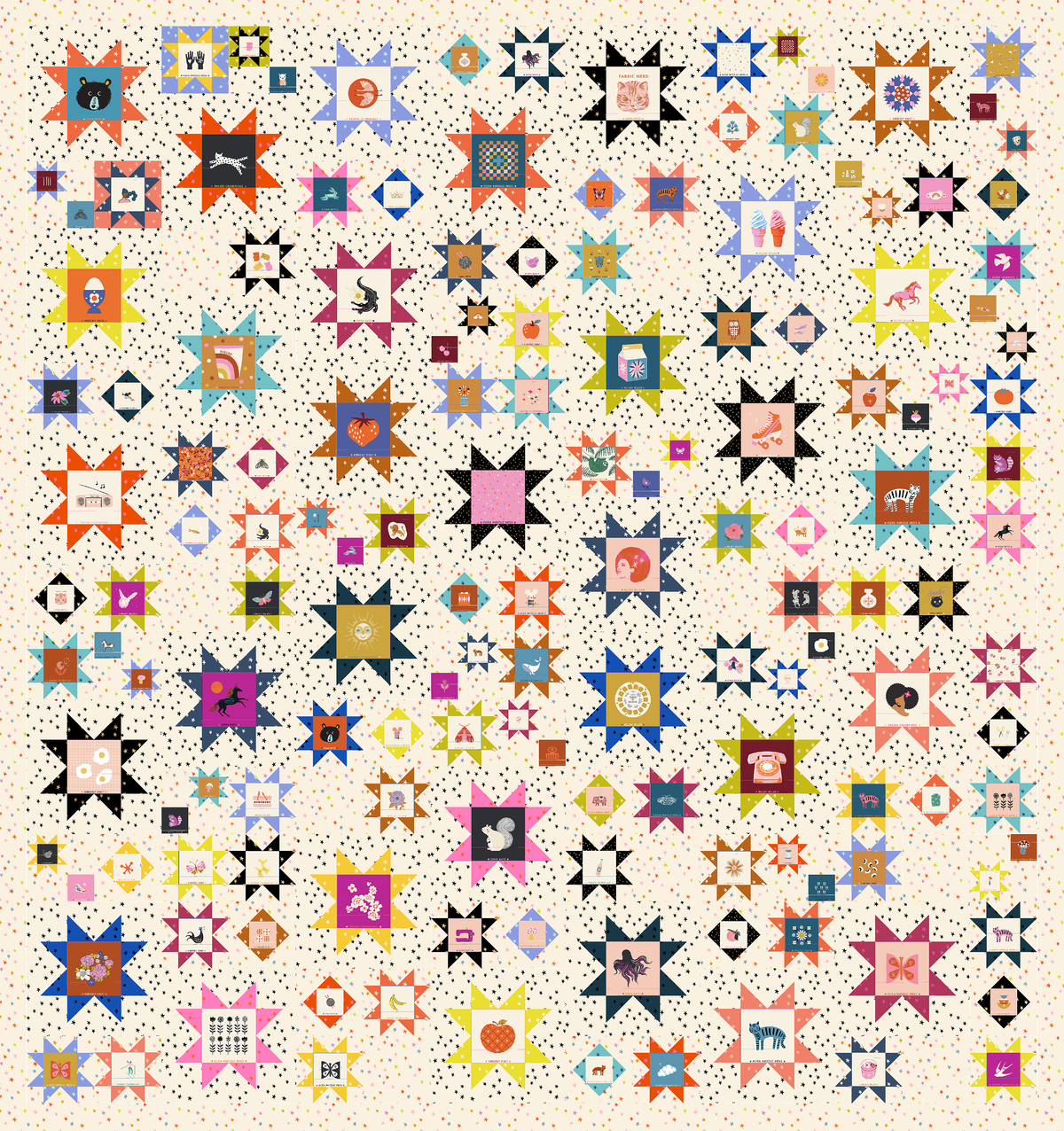 Sawtooth Sky Quilt Pattern (Printed)