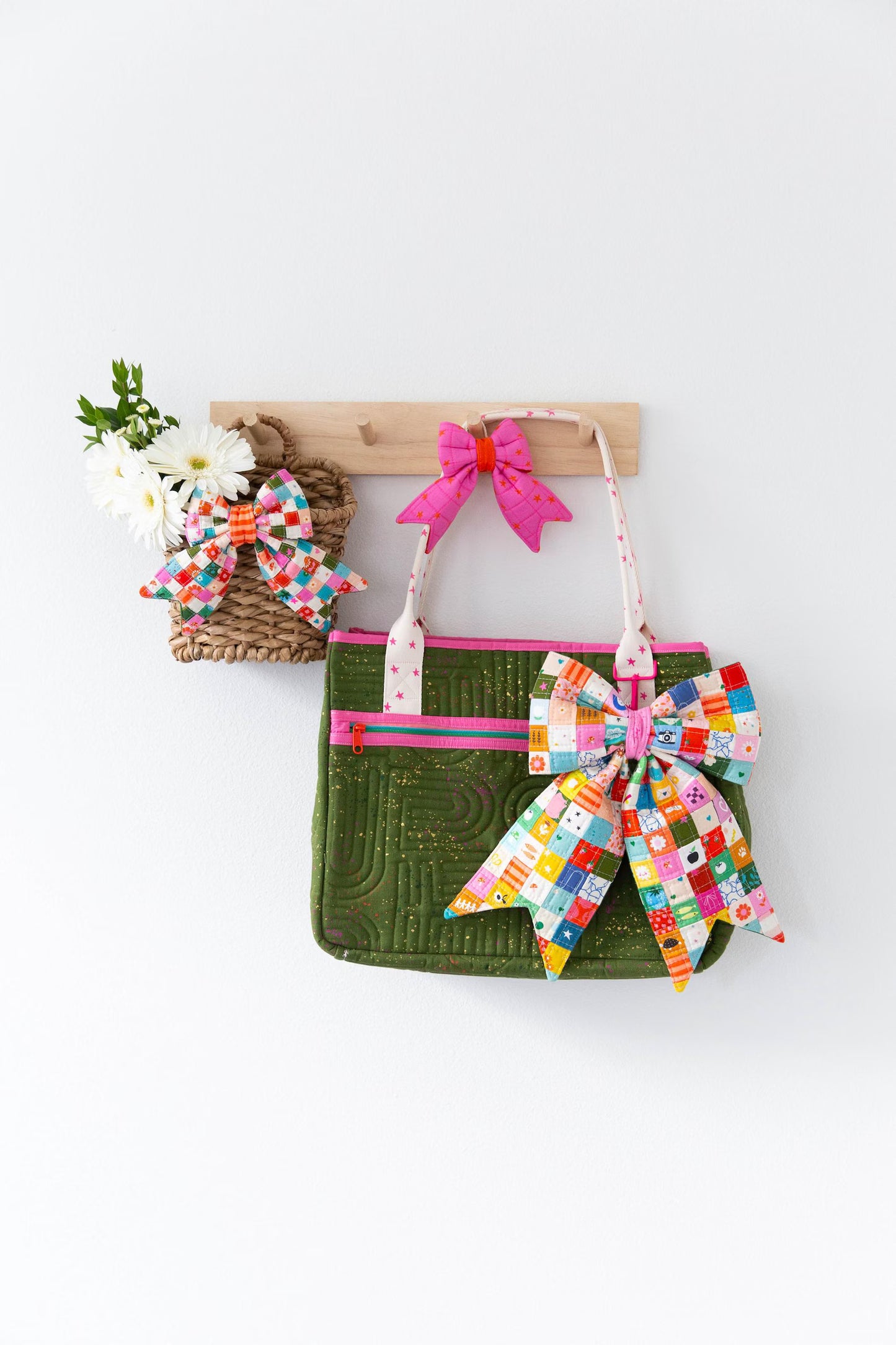 Pattern - Mini Patchwork Quilted Bows (Printed)