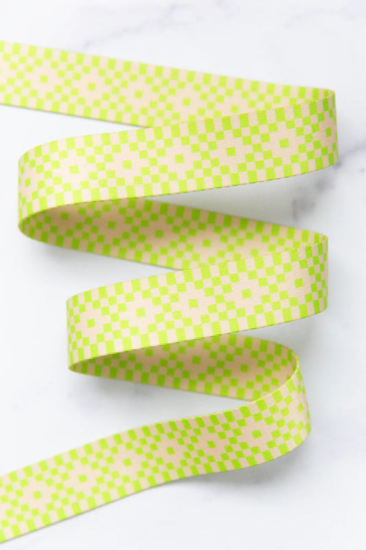 Webbing - Bitmapped in Yellow 1.5" Wide