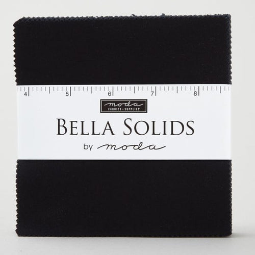 Bella Solids Charm Pack in Black