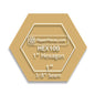 Acrylic Hexagon Template 1"