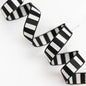 Webbing - Black & White Bold Stripe 1" Wide