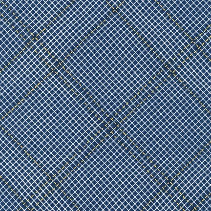 Collection CF: Diamond Grid in Navy