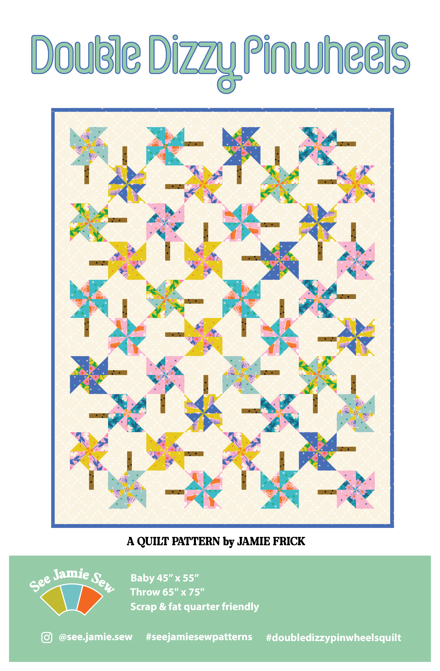 Double Dizzy Pinwheels (Printed)