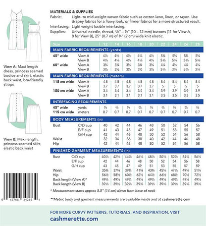 Holyoke Maxi Dress & Skirt Pattern