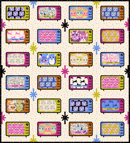 PRE-ORDER: Super Saturday Oops All Cats Quilt Kit