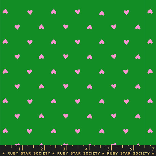 Trinketry Hearts in Deep Verdant Neon
