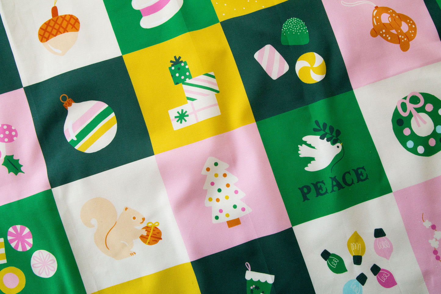 Merry Happy - Panel in Verdant