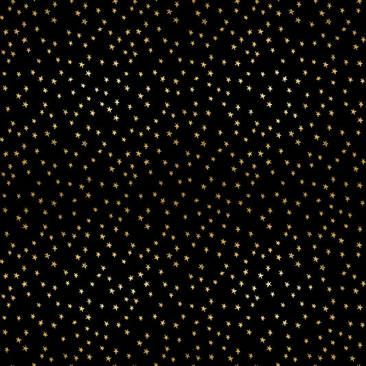Starry - Gold on Black Mini Metallic