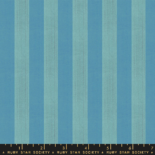 Warp & Weft Ooh Lucky Lucky: Clothesline Stripe in Turquoise