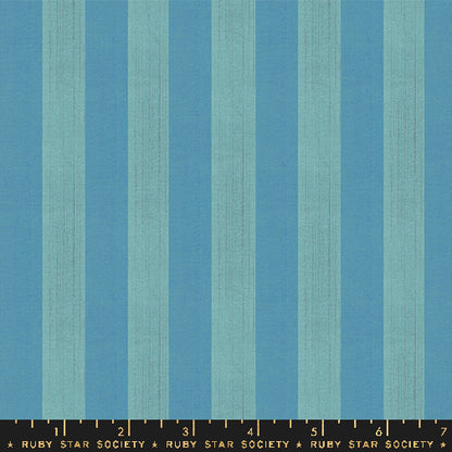 Warp & Weft Ooh Lucky Lucky: Clothesline Stripe in Turquoise