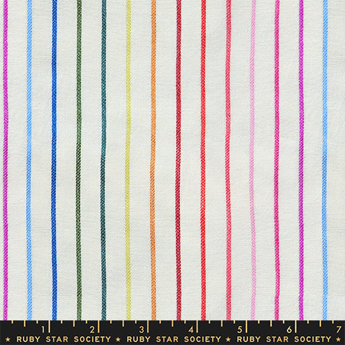 Warp & Weft Mystic Fable - Rainbow Stripe in Natural