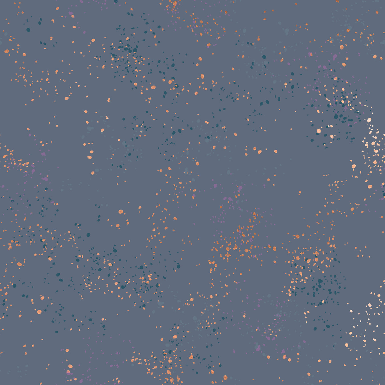Speckled in Metallic Denim