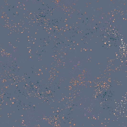 Speckled in Metallic Denim