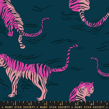 Poolside Too - Tigress Rayon in Dark Teal