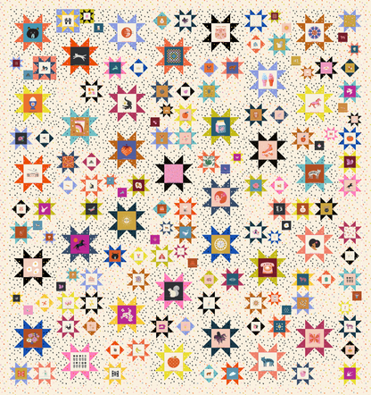 Sawtooth Sky Quilt Pattern (Printed)