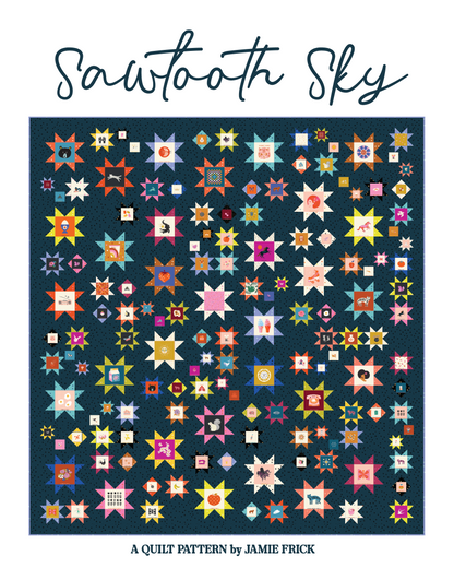 Sawtooth Sky Quilt Pattern (Printed)