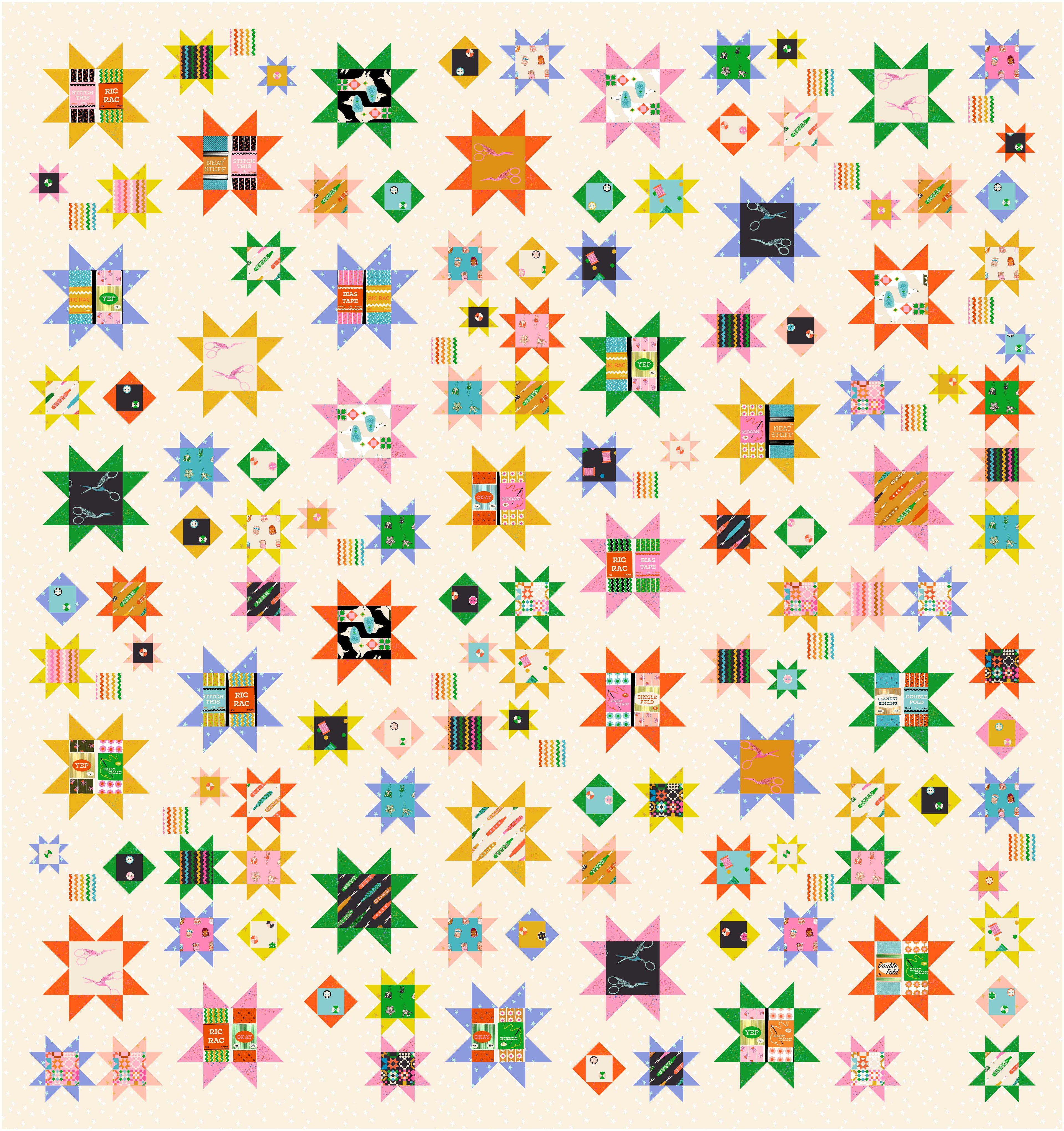 PRE-ORDER: Sawtooth Sky "1-800-Notions" Quilt Kit