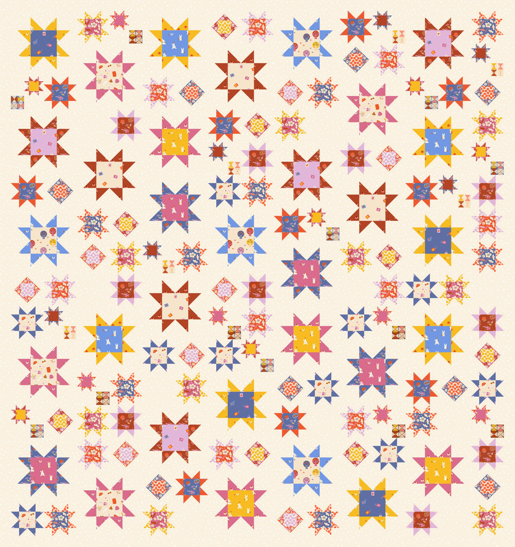 PRE-ORDER: Sawtooth Sky - Persimmon Quilt Kit