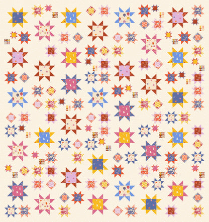 PRE-ORDER: Sawtooth Sky "Persimmon" Quilt Kit