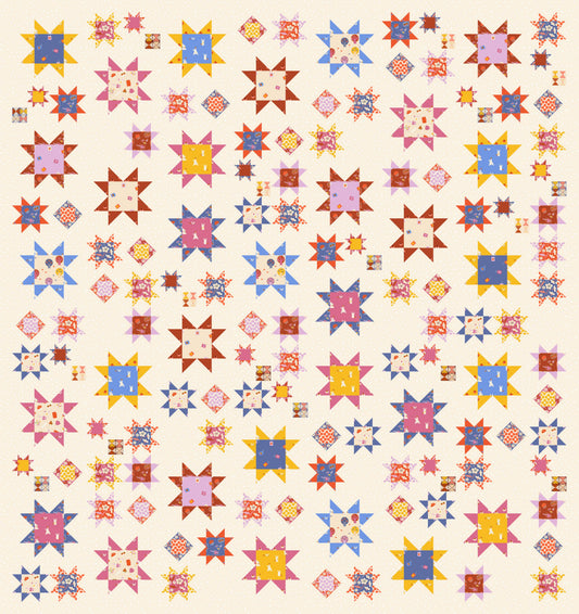 PRE-ORDER: Sawtooth Sky "Persimmon" Quilt Kit
