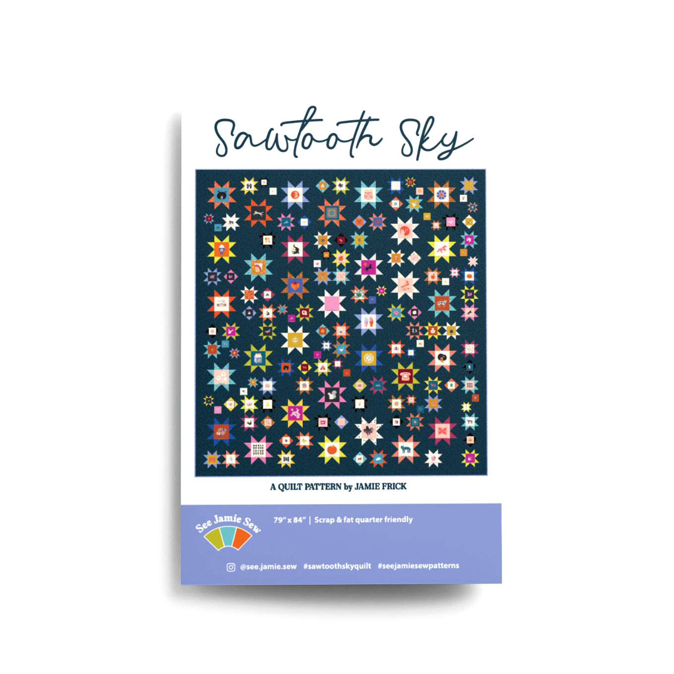 Sawtooth Sky Quilt Pattern (Printed)