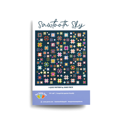 Sawtooth Sky Quilt Pattern (Printed)