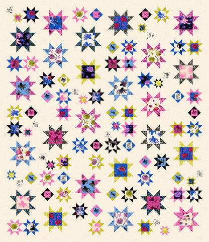 Sawtooth Sky Quilt Pattern (Printed)