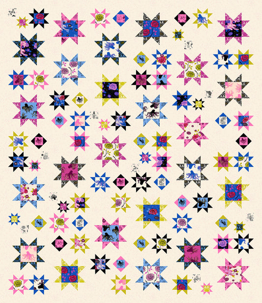 Sawtooth Sky Quilt Pattern (Printed)