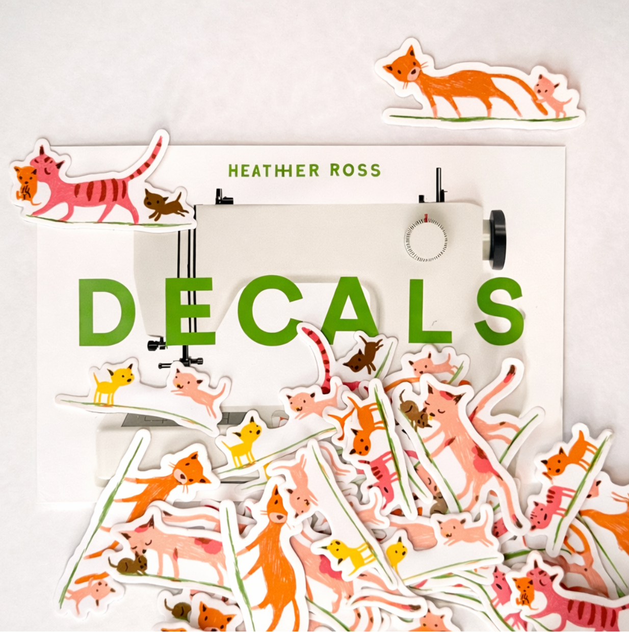 Heather Ross Decals - Cats