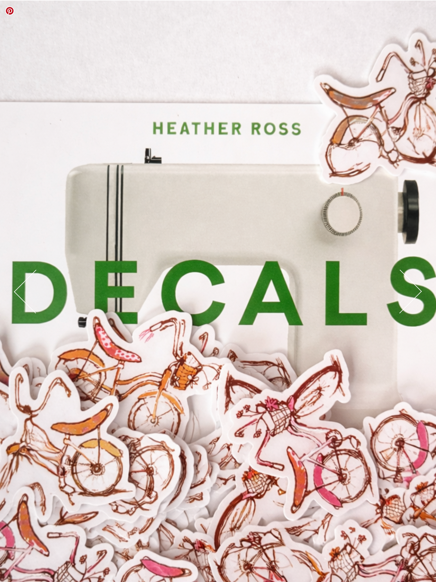 Heather Ross Decals - Bicycles