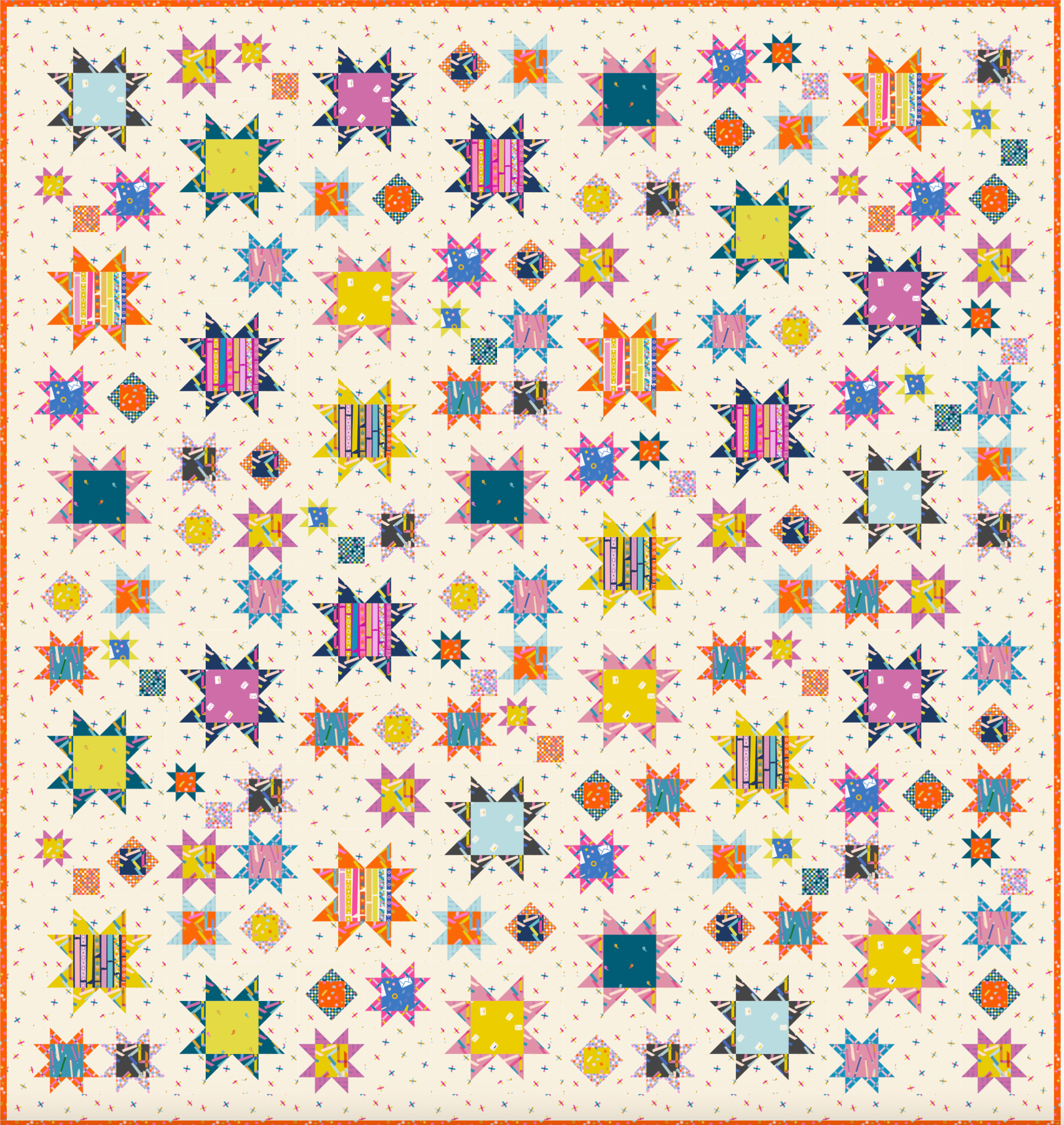Sawtooth Sky Quilt Pattern (PDF)