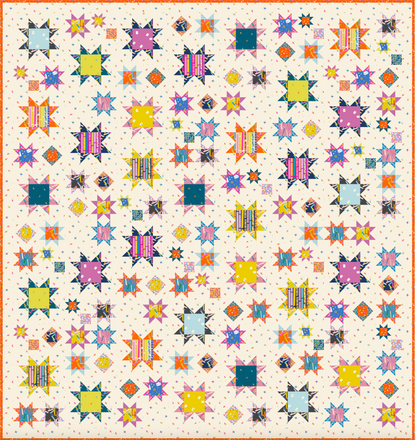 Sawtooth Sky Quilt Pattern (Printed)