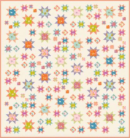 Sawtooth Sky Quilt Pattern (PDF)