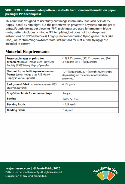 Decorating Day Quilt Pattern (PDF)