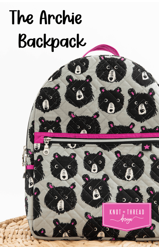 Bag Pattern - The Archie Backpack (Printed)