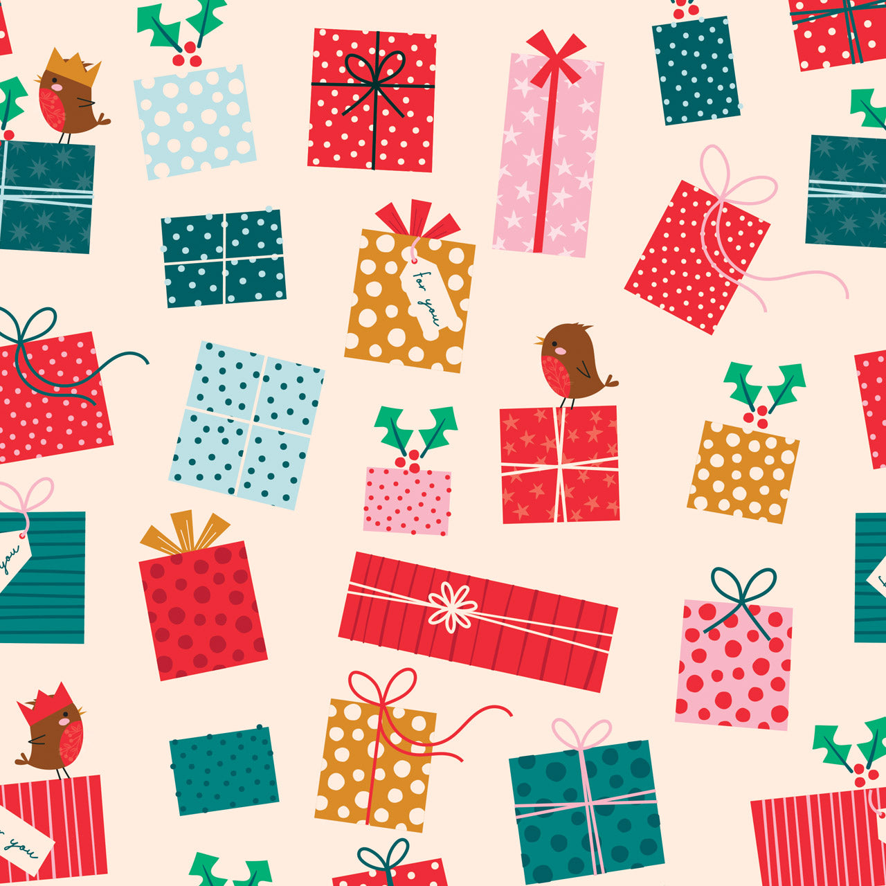 Wonderful Christmas Time: Presents (1/2 Yard)
