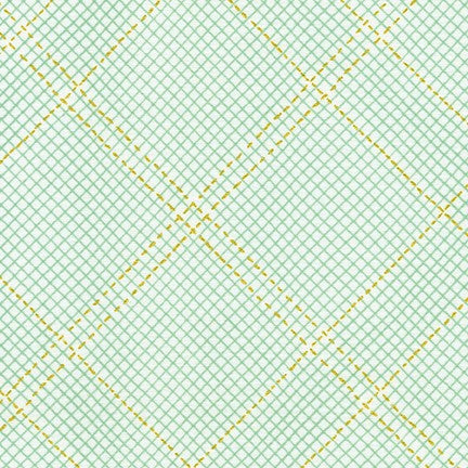 Collection CF: Diamond Grid in Seafoam