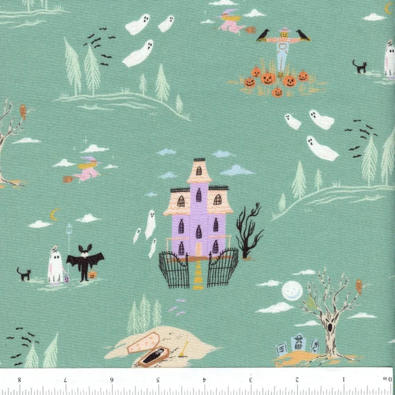 Harvest Moon: Main in Absinthe (1/4 Yard)