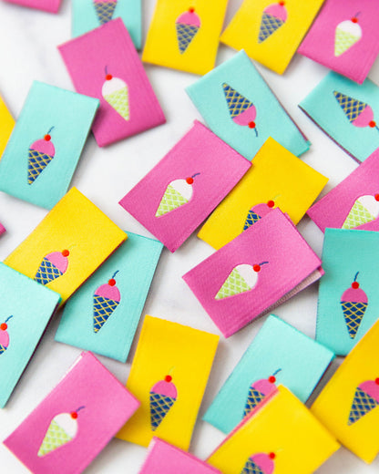 Sew in Labels - Ice Cream