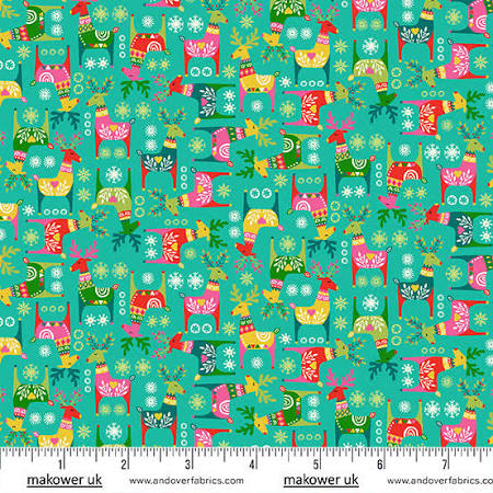 Christmas Brights: Rudolph in Teal