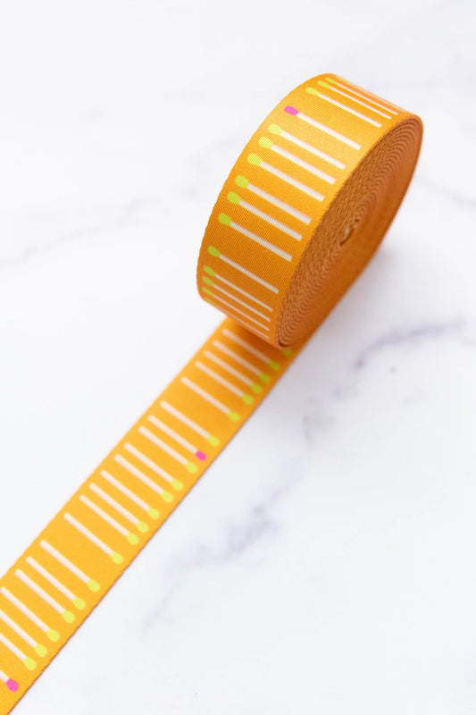 Webbing - Meet Your Match in Goldenrod 1.5" Wide